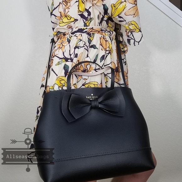 NWT kate spade NY Small GIORGIA crossbody black - Picture 5 of 8